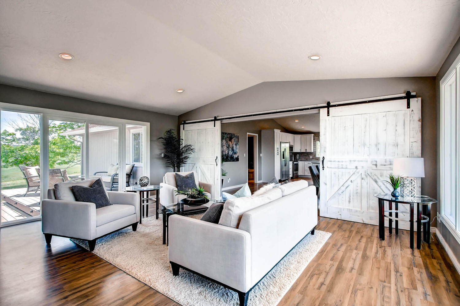 Rustic Contemporary Living Room