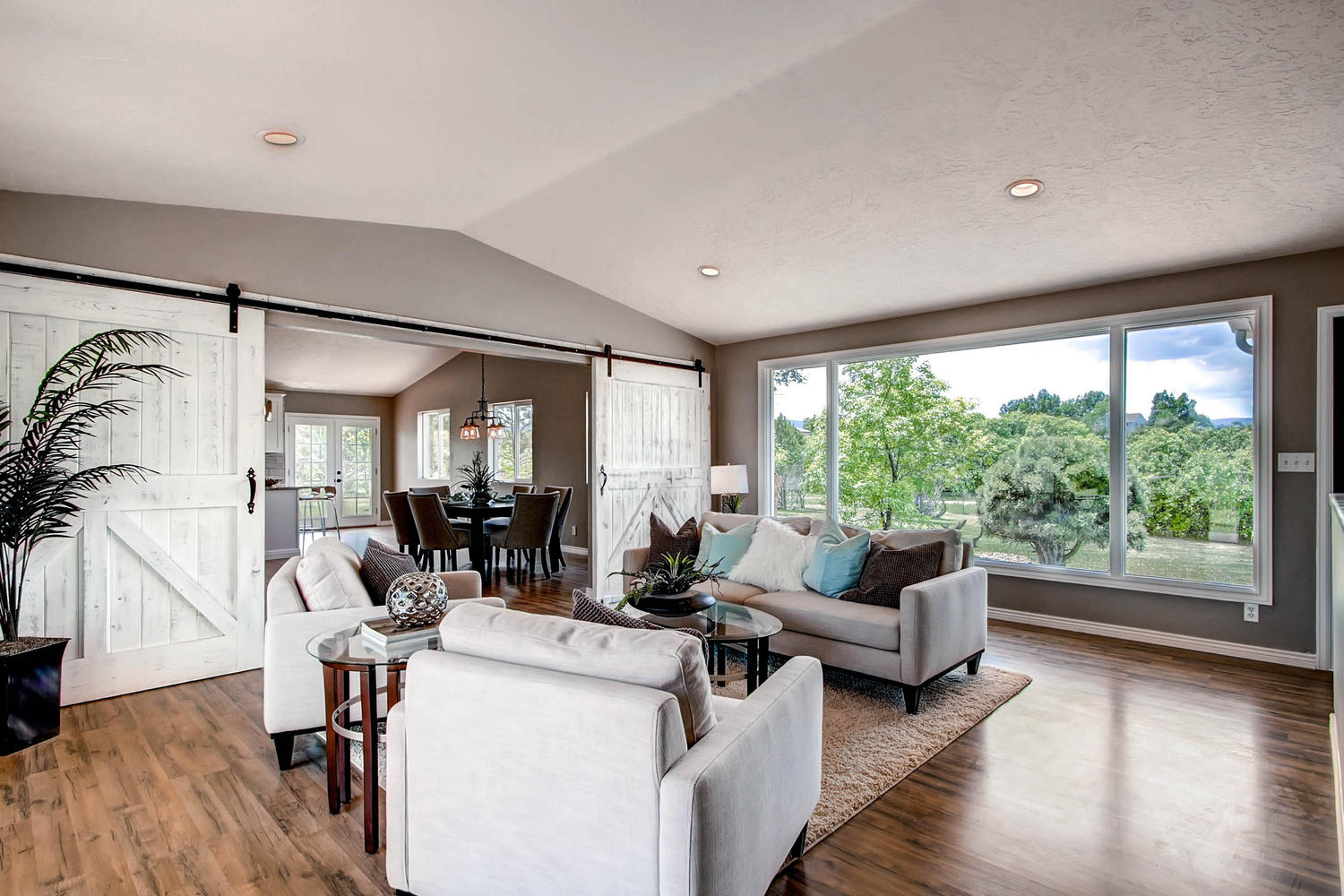 Rustic Contemporary Living Room