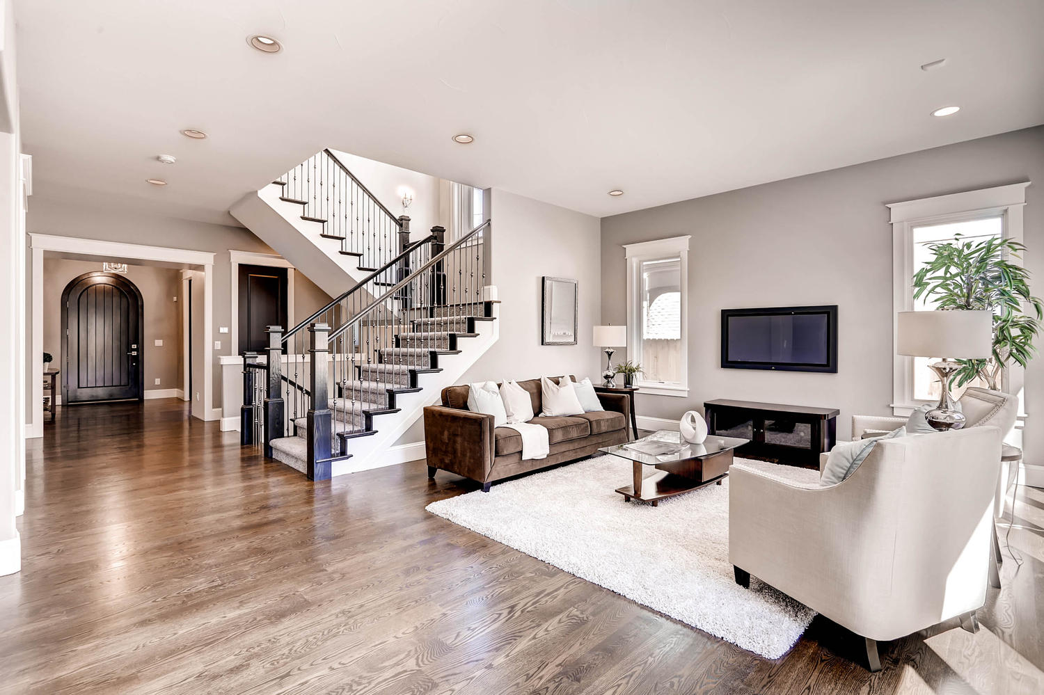 Transitional Family Room