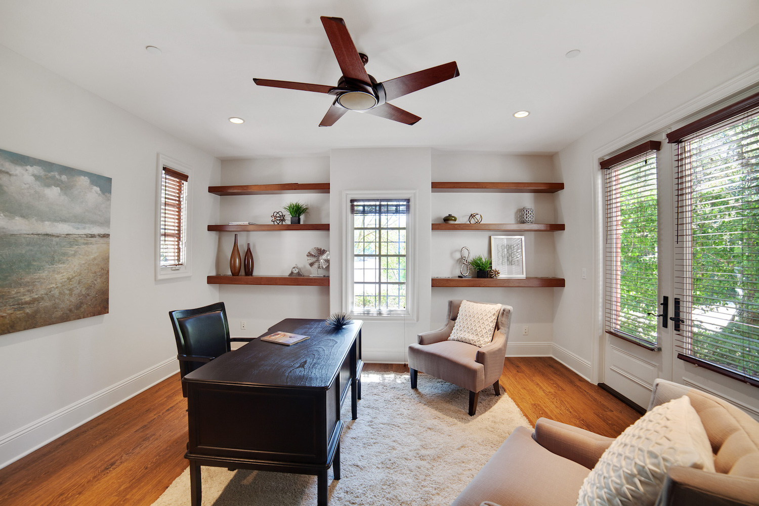 California Mediterranean Home Office