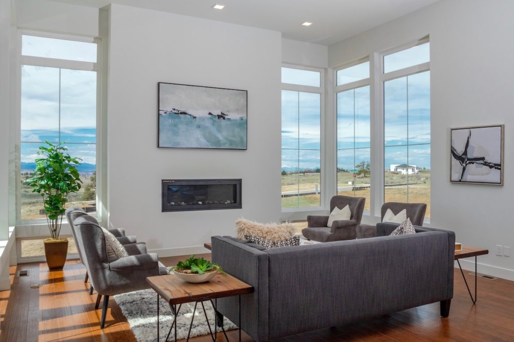 rustic modern model home